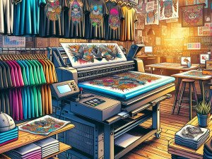 AI-driven RIP software enhancing DTG color accuracy and reducing ink waste