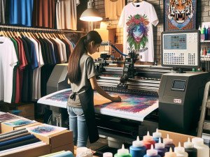 Craft markets featuring DTG printing booths for walk-up customization