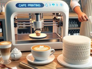AI-generated coffee art trending in tech cafés and innovation hubs around the world