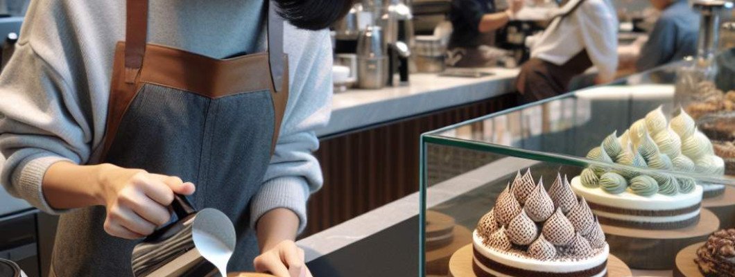 High-end restaurants incorporating coffee art into dessert presentations