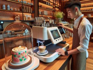 Custom printed lattes creating buzz at experiential retail pop-ups and showroom launches