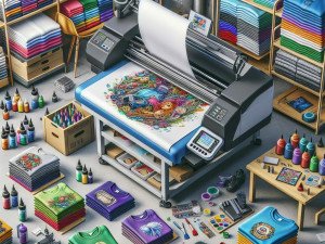 Gaming conventions selling DTG printed apparel featuring popular characters