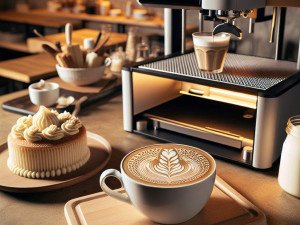 Event planners using coffee printing for personalized conference experiences