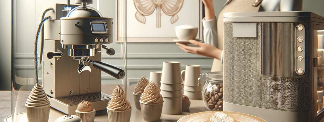 Tech conferences serving logo-printed coffee for brand visibility