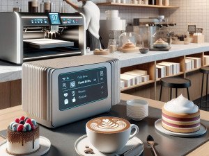 Impressoras de Café Destacadas em Exposições Tecnológicas Como Uma Nova Forma de Mídia Comestível