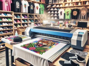 Sports teams personalizing jerseys for fans with high-speed DTG printing stations
