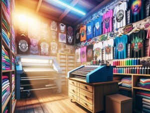 Micro-entrepreneurs in fashion scale with AI-enhanced dtg printer technology