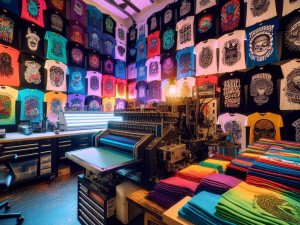 AI-driven RIP software enhancing DTG color accuracy and reducing ink waste