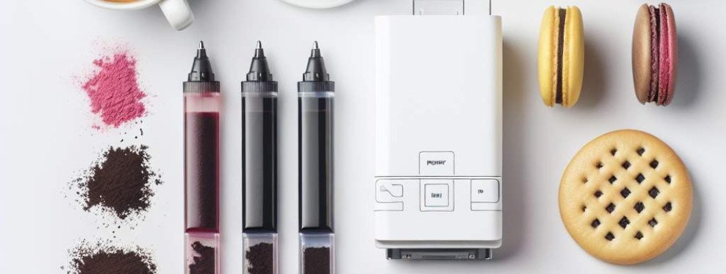 Fashion week backstage lounges offering printed coffee with designer patterns