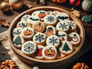 Restaurants offering dessert and coffee combos with matching printed designs