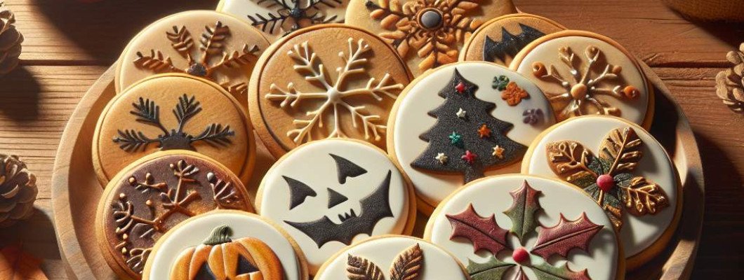 Holiday markets showcasing festive coffee prints as part of seasonal beverage menus