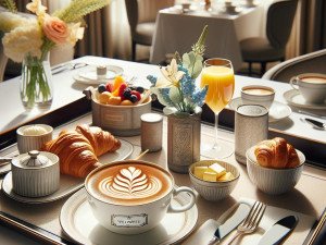 Restaurants pairing printed coffee with desserts for themed dining experiences