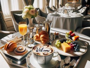 Charity events creating coffee prints to encourage donations and awareness