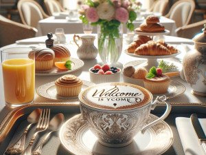 Tourist hotspots selling drinks with landmark images printed on foam