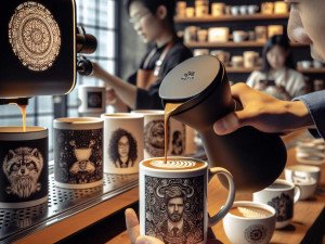 Tendenze nel branding delle Bevande con il ripples coffee printer e la stampa personalizzata di tazze da caffè