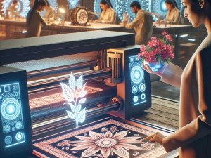 Kombination von KI und Blumenprinter für die nächste Generation des Blumendesigns