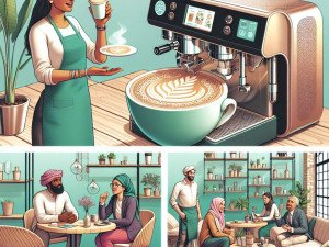 Branding sostenibile nelle caffetterie moderne attraverso l'uso creativo della tecnologia delle stampanti a caffè