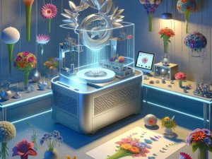 Combining AI and flower printer for Next-Generation Floral Design