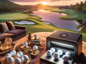 Luxury golf resorts enhancing guest experience through golfball printer customized welcome gifts