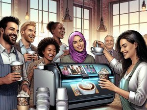 Social-media café culture accelerating brand storytelling as coffee printer turns every cup into a message