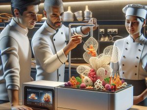 Hotels and catering services rethinking presentation with food printer focused on visual-first cuisine