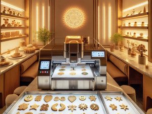 Artisan bakeries refreshing product lines with cookies printer driven edible branding