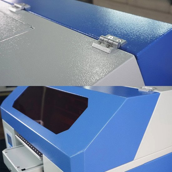 Smart version A4 UV printer printing on phone cases, wood, acrylic, and glass