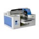 Industrial dual-head UV printer printing on cylindrical bottles and flat substrates
