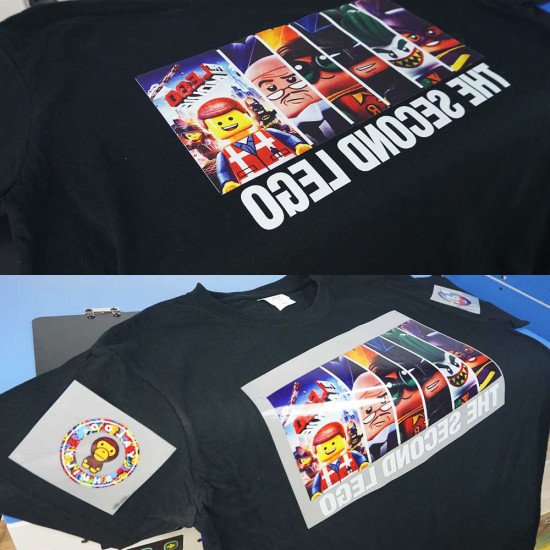 Imprimante mini A4 pour t-shirts, permettant d'imprimer des motifs en couleur sur des vêtements en coton et en polyester