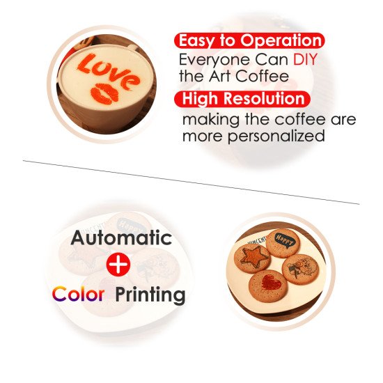 経済的なラテコーヒープリンター フードプリンター