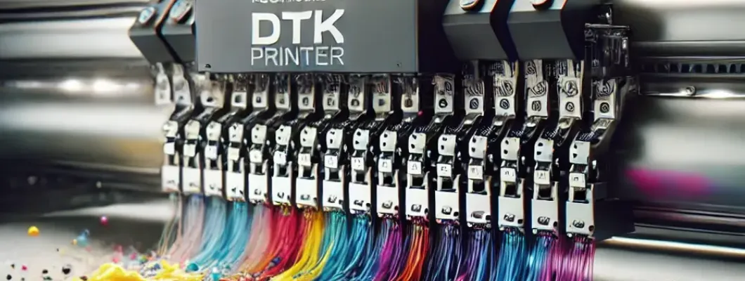 DTG printer technology prints directly onto fabric without screens or transfers.