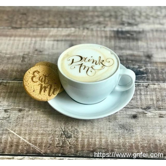 Smart Selfie Coffee Printer printing a custom image on a latte